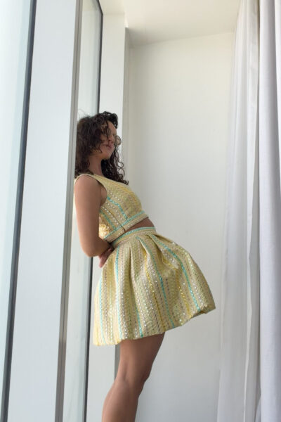 BROCADE MINI SKIRT